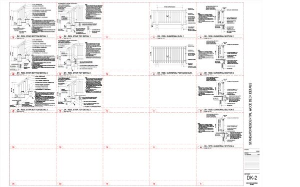 Standard Residential Wood Deck - Revit Details - Image 4