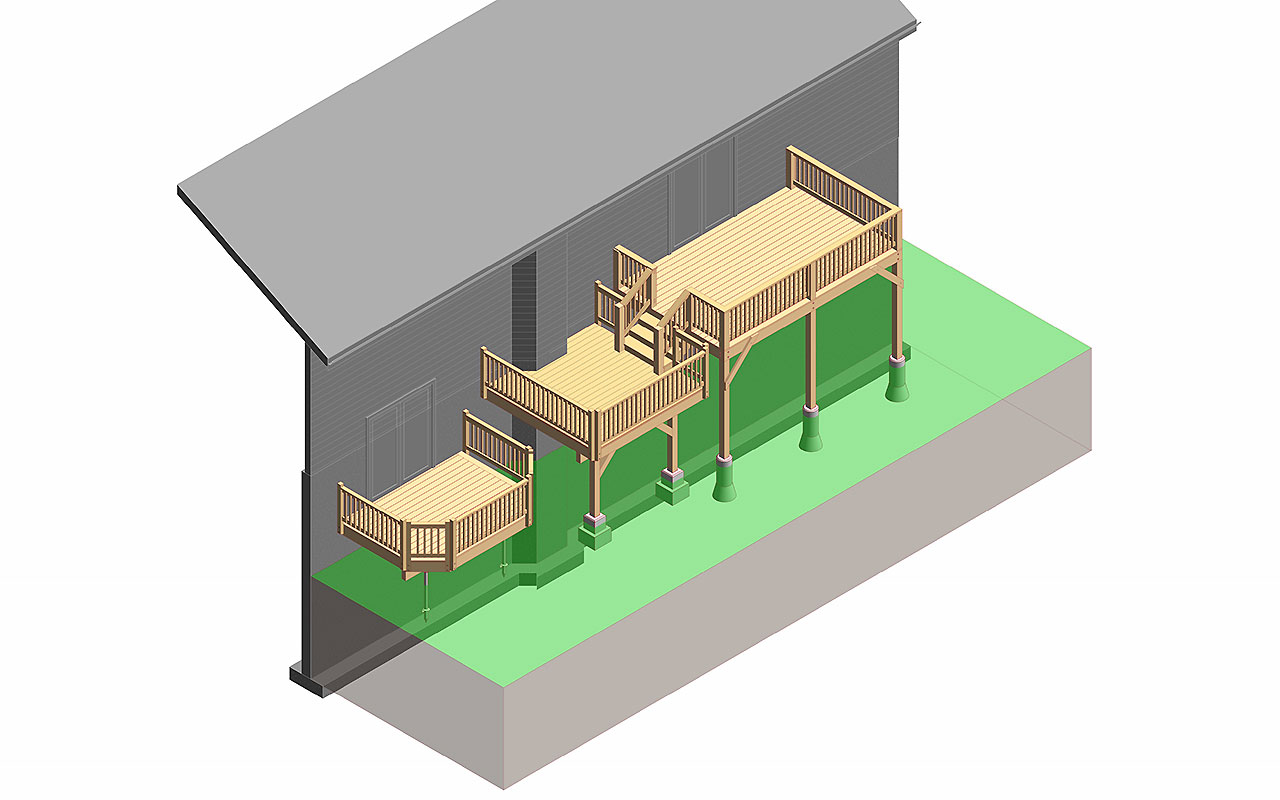 Wooden Deck - Revit Family Collection - Image 14
