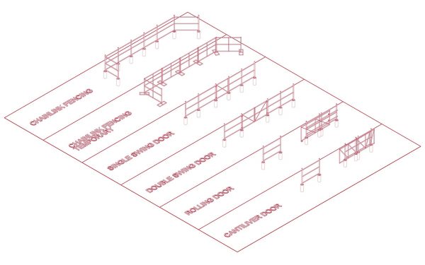 Chainlink Fence - Parametric Revit Family Collection - Image 4