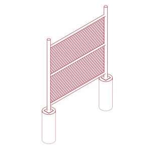 Chainlink Fence - Parametric Revit Family Collection