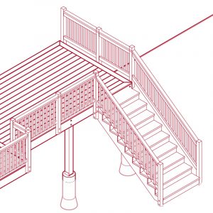Residential Deck - Parametric Revit Family Collection