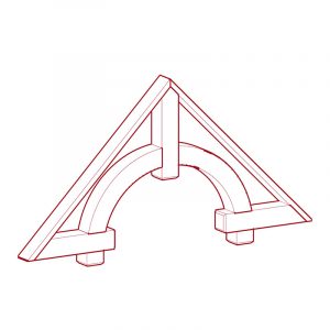 Gable Bracket 7 - Parametric Revit Family