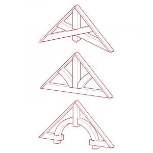 Gable Bracket - Parametric Revit Family Collection 1