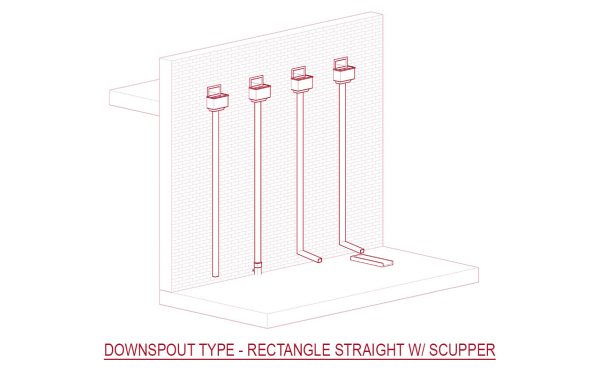 Downspout & Gutter - Parametric Revit Family Collection - Image 4