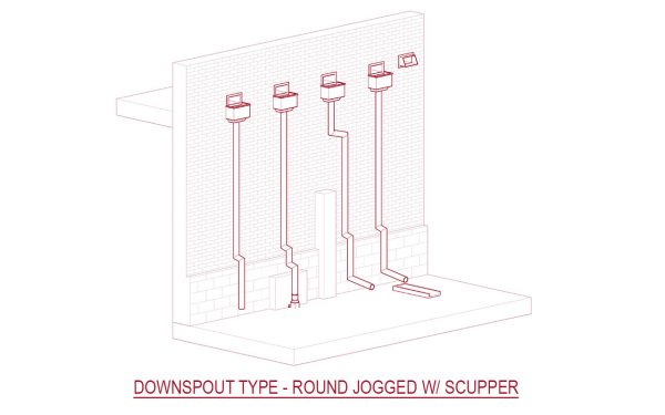 Downspout & Gutter - Parametric Revit Family Collection - Image 9
