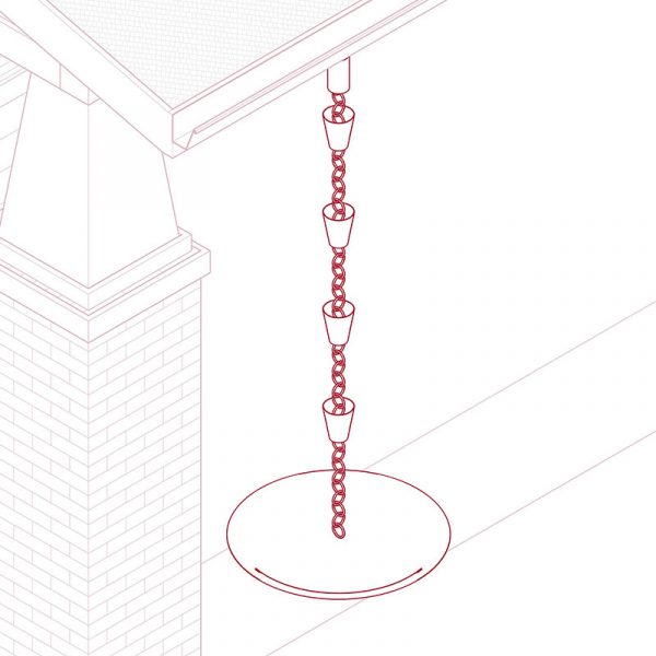 Rain Chain Downspout - Parametric Revit Family