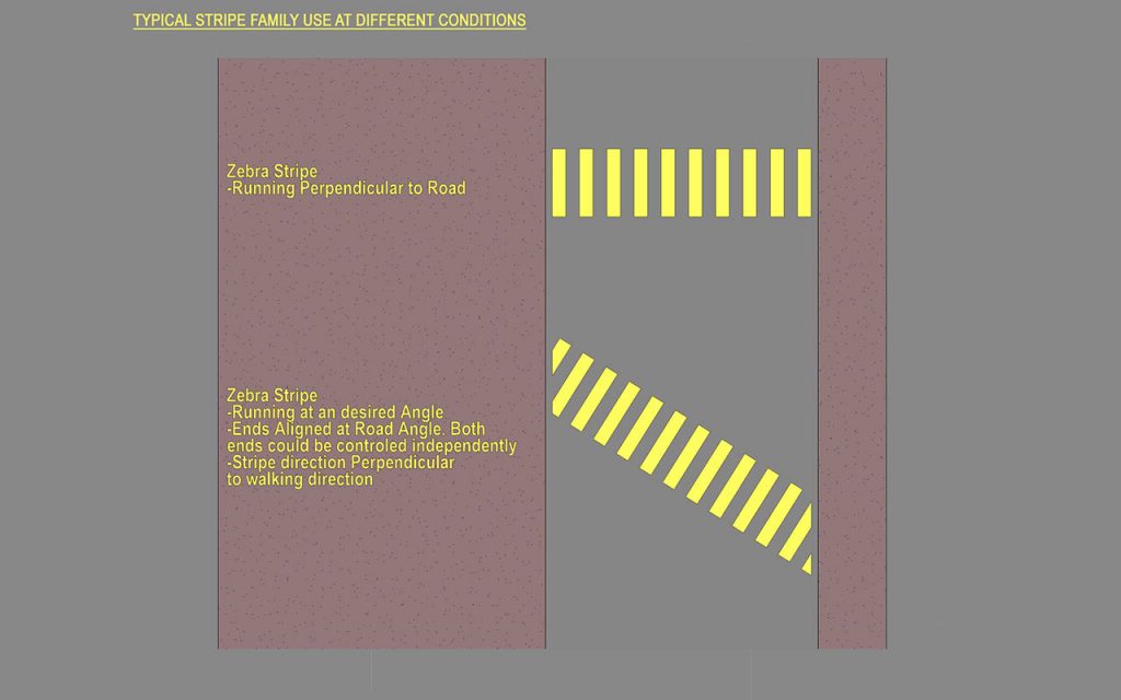 Architectural Stripes Rvt File Pedestrian Crosswalk Stripe - Revit Family - BIMxDesign | Parametric ...