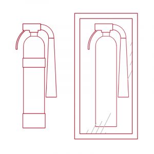 Fire Extinguisher with Cabinet - Parametric Revit Family