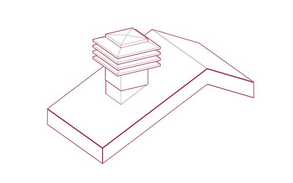 Roof Attic Vent Square - Parametric Revit Family - Image 3